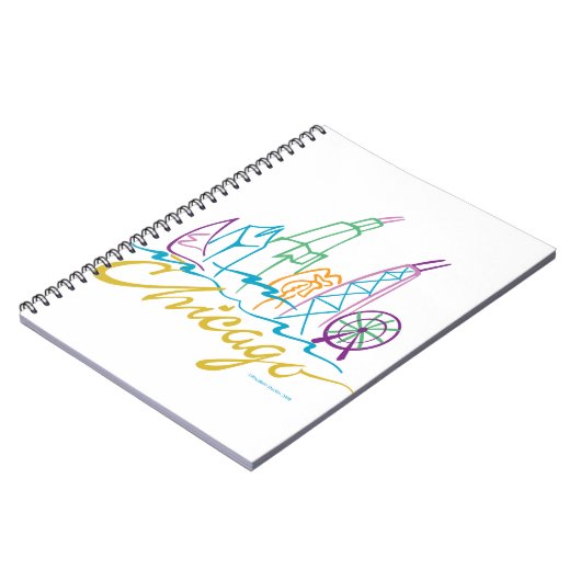 Chicago Skyline Notizblock (Linke Seite)