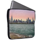 Chicago Skyline Painterly Laptopschutzhülle (Vorne Rechts)