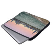 Chicago Skyline Painterly Laptopschutzhülle (Vorne Knopf)