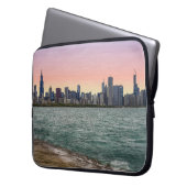 Chicago Skyline Painterly Laptopschutzhülle (Vorderseite Links)