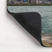 Chicago Skyline Painterly Mousepad (Ecke)