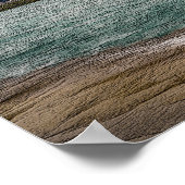 Chicago Skyline Painterly Poster (Ecke)