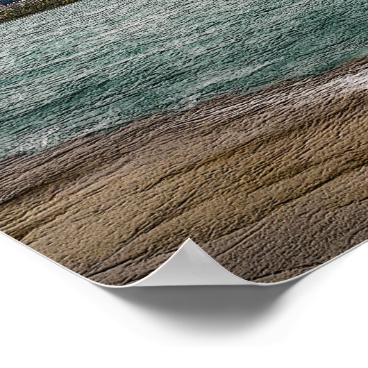 Chicago Skyline Painterly Poster (Ecke)