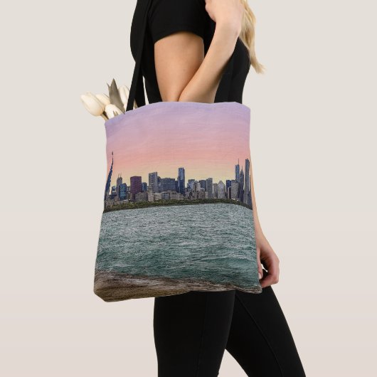 Chicago Skyline Painterly Tasche (Von Nahem)