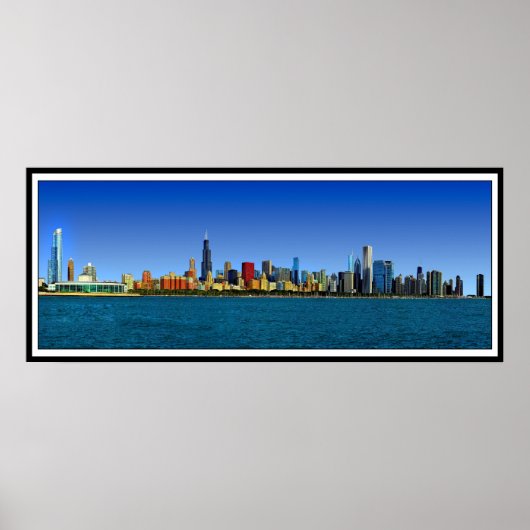 CHICAGO SKYLINE PANORAMA POSTER (Vorne)