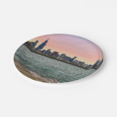 Chicago Skyline Pappteller (Schrägansicht)