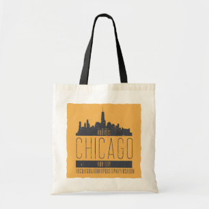 Chicago-Skyline personalisiert Vintage Tragetasche