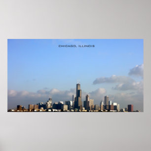 Chicago-Skyline-Plakat Poster
