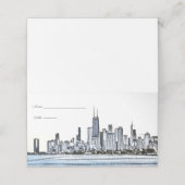 Chicago Skyline Platzkarten (Außenseite Aufgefaltet)