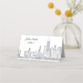 Chicago Skyline Platzkarten (Vorderseite)