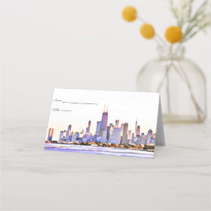 Chicago-Skyline-Platzkarten Platzkarte