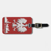 Chicago-Skyline-Polnisch-Eagle-Gepäckanhänger Gepäckanhänger (Vorderseite horizontal)