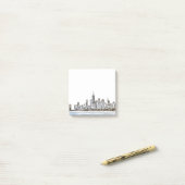 Chicago Skyline Post-it Notes Klebezettel (Auf Schreibtisch)