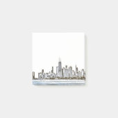 Chicago Skyline Post-it Notes Post-it Klebezettel (Vorderseite)