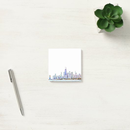 Chicago Skyline Post-it Notes Post-it Klebezettel (Büro)