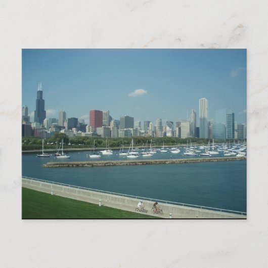 Chicago Skyline Postcard Postkarte (Vorderseite)