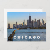 Chicago Skyline Postcard Postkarte (Vorne/Hinten)