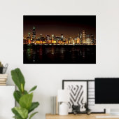 Chicago Skyline Poster (Heimbüro)
