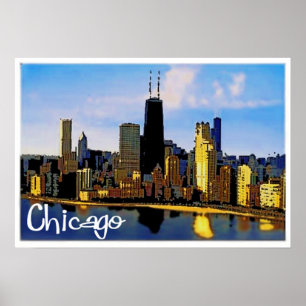 Chicago-Skyline Poster