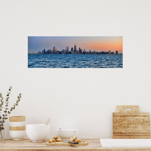 Chicago Skyline Poster (Küche)