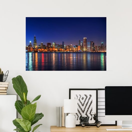 CHICAGO SKYLINE POSTER (Heimbüro)