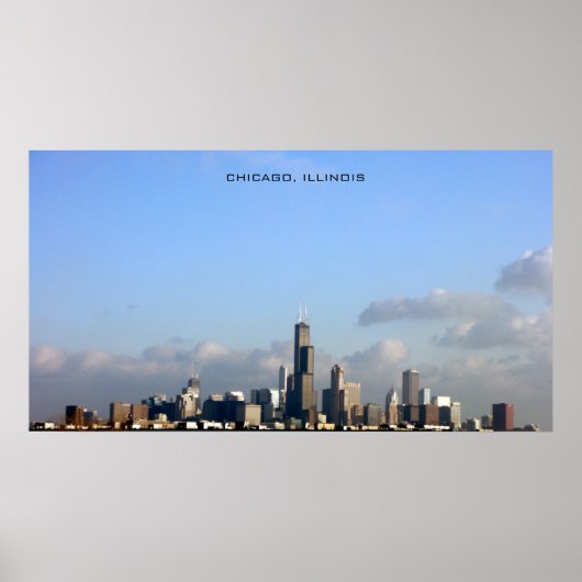 Chicago Skyline Poster (Vorne)