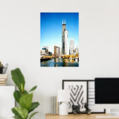 Chicago Skyline Poster (Heimbüro)