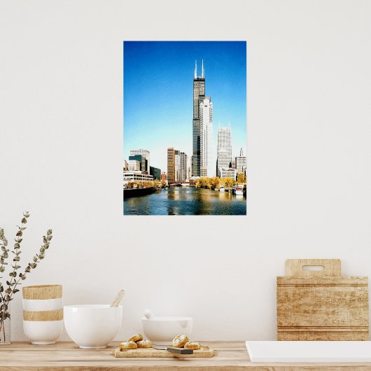Chicago Skyline Poster (Küche)