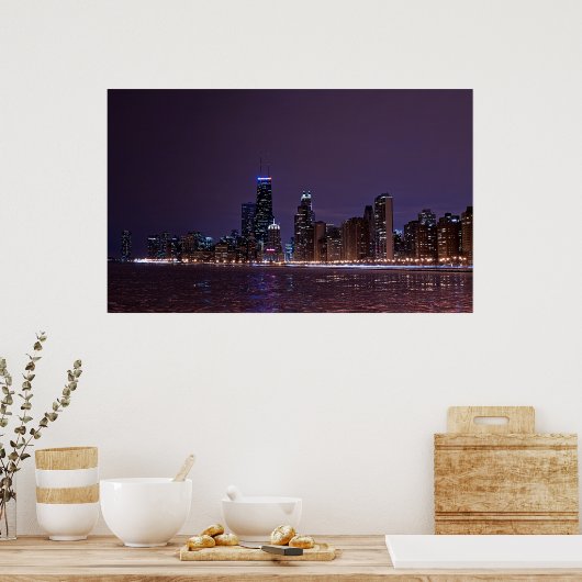 Chicago Skyline Poster (Küche)