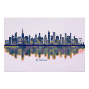 Chicago Skyline Poster