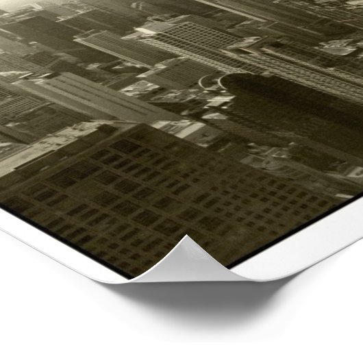 Chicago Skyline Poster (Ecke)