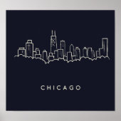 Chicago Skyline Poster (Vorne)
