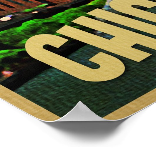 Chicago Skyline Poster (Ecke)