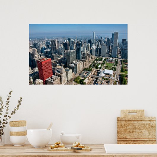 Chicago Skyline Poster (Küche)