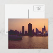 Chicago Skyline Postkarte (Vorne/Hinten)
