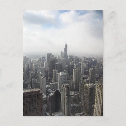 Chicago Skyline Postkarte (Vorderseite)