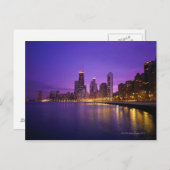 Chicago Skyline Postkarte (Vorne/Hinten)
