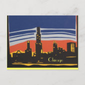 Chicago Skyline Postkarte (Vorderseite)
