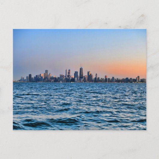 Chicago skyline postkarte (Vorderseite)