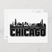 Chicago Skyline Postkarte (Vorne/Hinten)