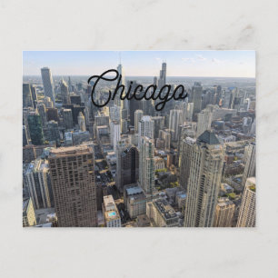 Chicago Skyline Postkarte