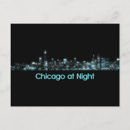 Chicago Skyline Postkarte