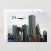 Chicago Skyline Postkarte (Vorne/Hinten)