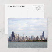 Chicago Skyline Postkarte (Vorne/Hinten)