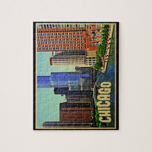Chicago Skyline Puzzle (Vertikal)