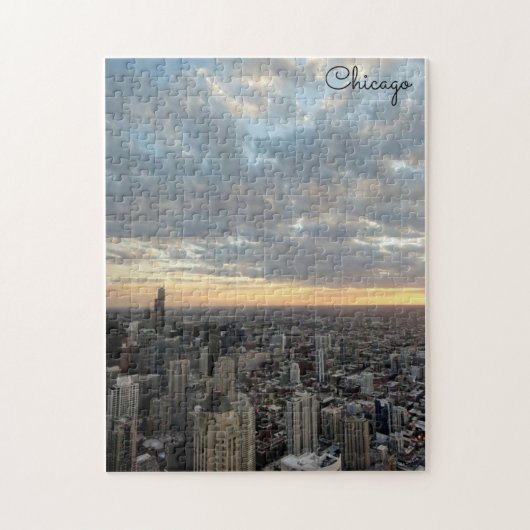 Chicago-Skyline Puzzle (Vertikal)