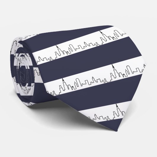 Chicago-Skyline-Reihe Krawatte (Gerollt)