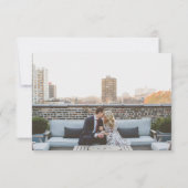Chicago Skyline Response Card RSVP Karte (Rückseite)