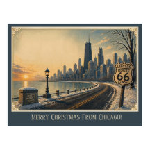 Chicago Skyline Route 66 Urlaubsflucht