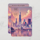 Chicago Skyline RSVP Card (Vorne/Hinten)